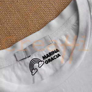 Sello para marcar ropa arco iris