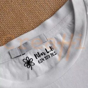 Sello para marcar ropa flor