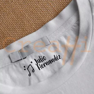 Sello para marcar ropa musical
