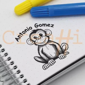 Exlibris animales mono