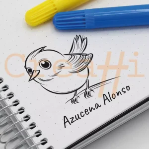 Exlibris animales pajarito
