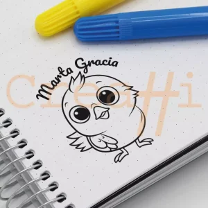 Exlibris animales pollito