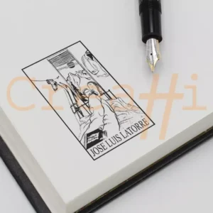 Exlibris clásico leyendo