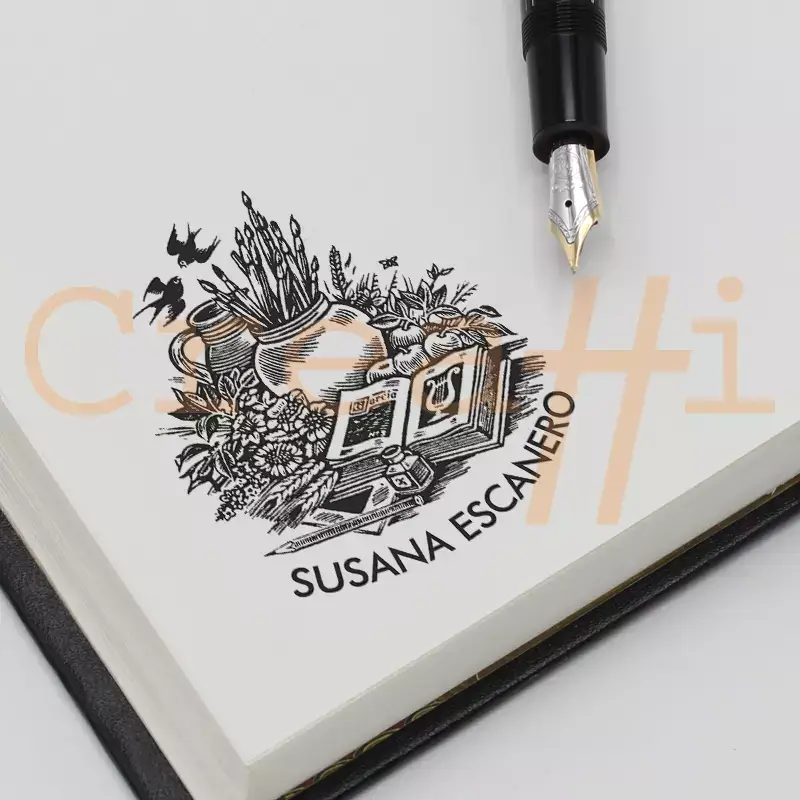 Exlibris clásico bodegón