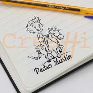 Exlibris deportivo equitación chico