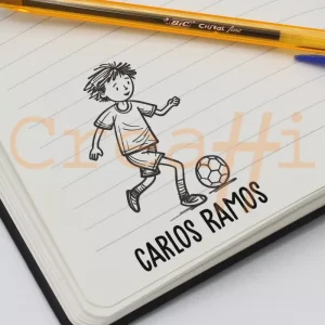 Exlibris deportivo fútbol chico