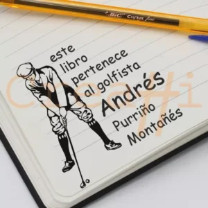 Exlibris deportivo golf