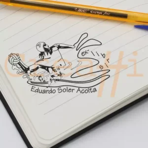 Exlibris deportivo natación