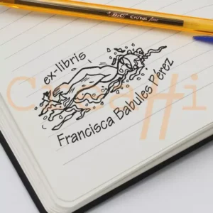 Exlibris deportivo natación sincronizada