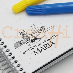 Exlibris infantil pócima de brujas