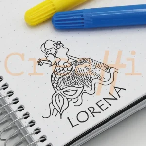 Exlibris infantil sirena