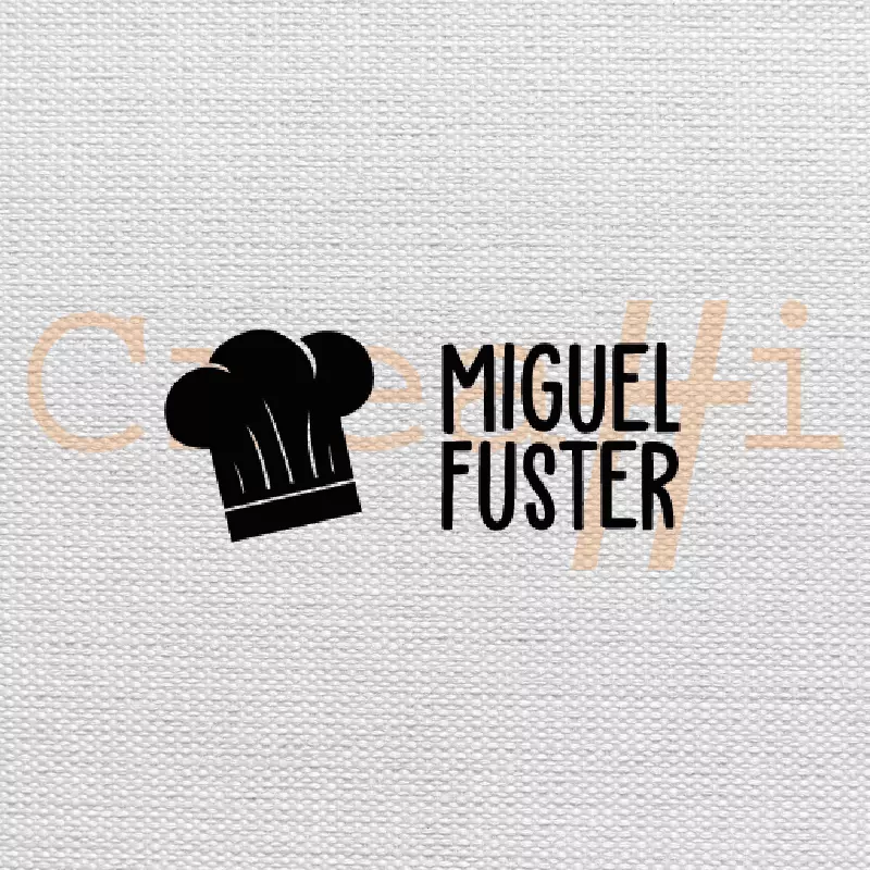 Diseño textil gorro cocinero
