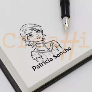 Exlibris con diseño princesa