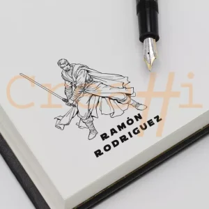 Exlibris cine caballero Jedi