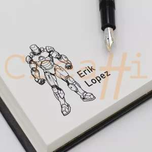 Exlibris con diseño transformer