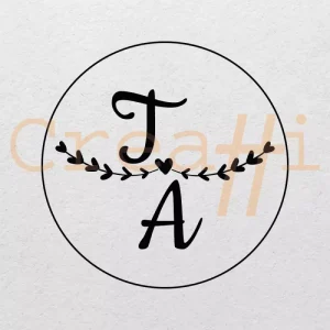 Diseño lacre ramillete de corazones