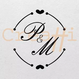 Diseño lacre marco corazones
