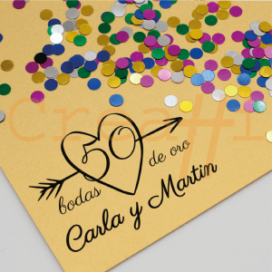 Sellos de aniversario bodas de oro