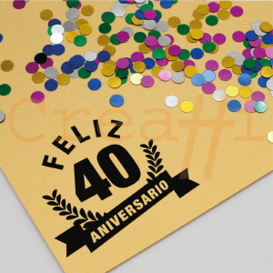 Sellos de aniversario celebración eterna