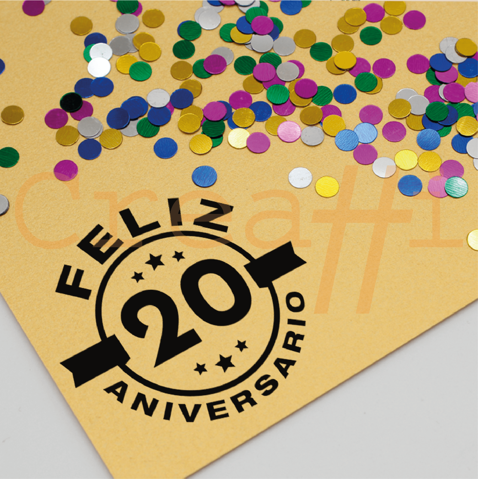 Sellos de aniversario felicidad especial