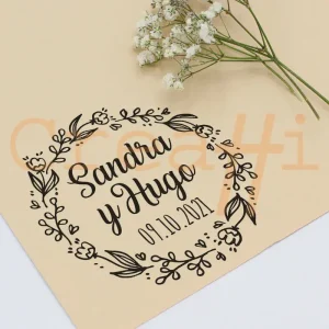 Exlibris para bodas boho chic