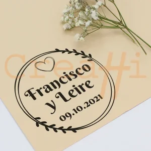 Exlibris para bodas circulo eterno