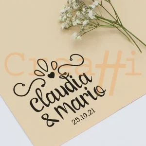 Exlibris para bodas curvas pasionales