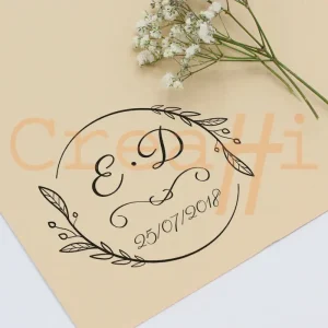 Exlibris para bodas esfera trendy