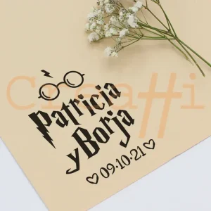 Exlibris para bodas Harry Potter