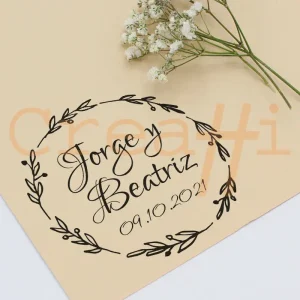 Exlibris para bodas ramos tradicionales