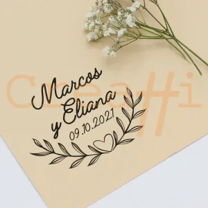 Exlibris para bodas sonrisa natural