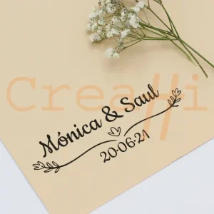 Exlibris para bodas tulipán real