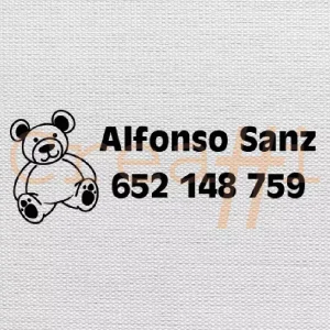 Diseño sello textil osito