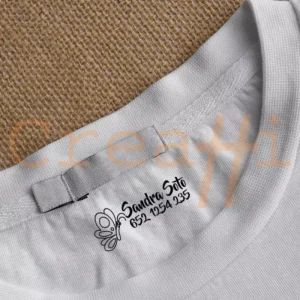 Muestra sello textil mariposa