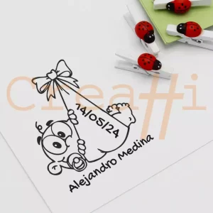 Sello bautizo diseño recién llegado
