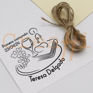 Sello comunión diseño eurcarístia