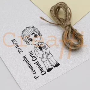 Sello comunión diseño niño comunión
