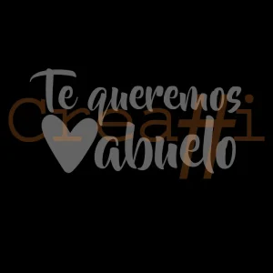 Diseño copa grabada abuelo