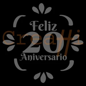 Diseño copa grabada aniversario
