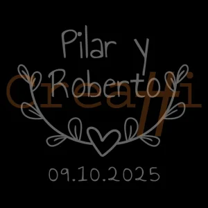 Diseño copa grabada sonrisa de amor