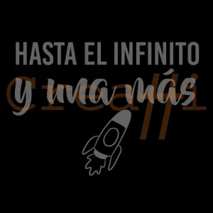 Diseño copa grabada infinito