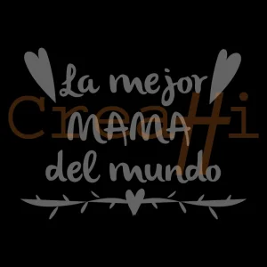 Diseño copa grabada mejor mama