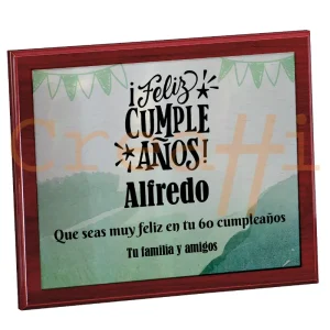 Placa personalizada acuarela