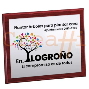 Placa personalizada árbol