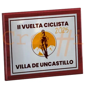 Placa para carrera ciclismo