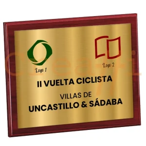 Placa personalizado dos logos