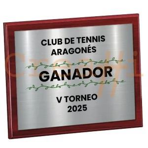 Placa personalizada con ramilletes