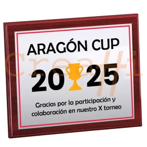 Placa personalizada año