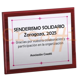 Placa personalizada marco rombo