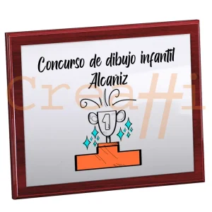 Placa personalizada podium